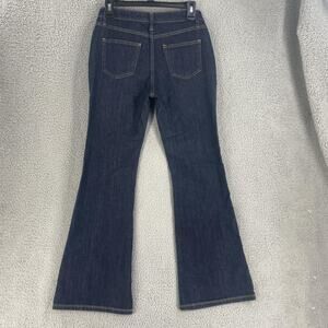 Boden Jeans Womens 6 R Blue Dark Wash Flared Mid Rise Stretch Denim 5 Pocket